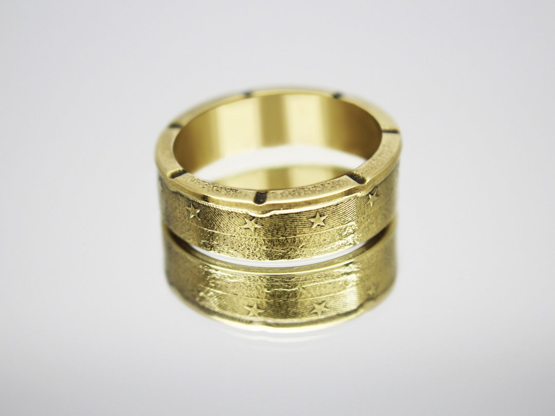 Lithuania Coin Ring 20 euro cent 2015 coin rings for men coin rings for women - 戒指 - 其他金属 