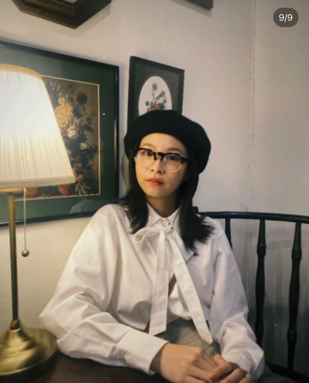 Emily shirt with bowtie WHITE - 女装衬衫 - 棉 白色