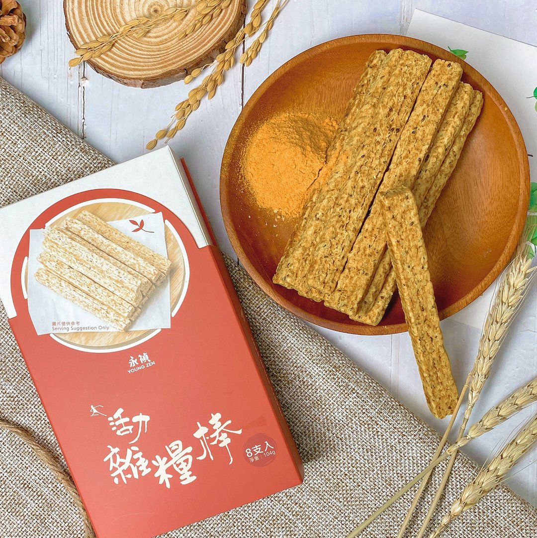【永祯】活力杂粮棒-姜黄奇亚籽口味 | 纯素 独立包装 团购热销 - 零食/点心 - 其他材质 橘色