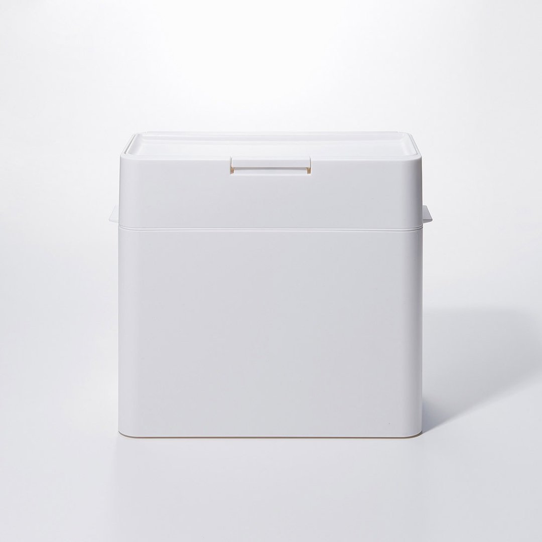 日本Like-it  Seals 多功能小型防臭按压式垃圾桶 9.5L 三色可选 - 垃圾桶 - 塑料 白色