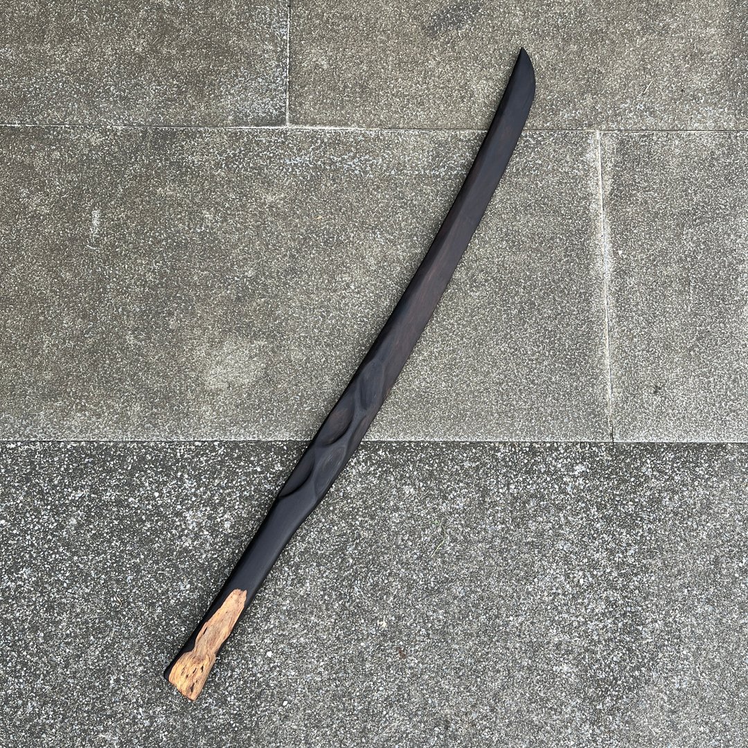 我贩剑　黑妖刀　侵晓　手工艺术木剑木刀　武士刀日本刀　魔剑 - 摆饰 - 木头 黑色