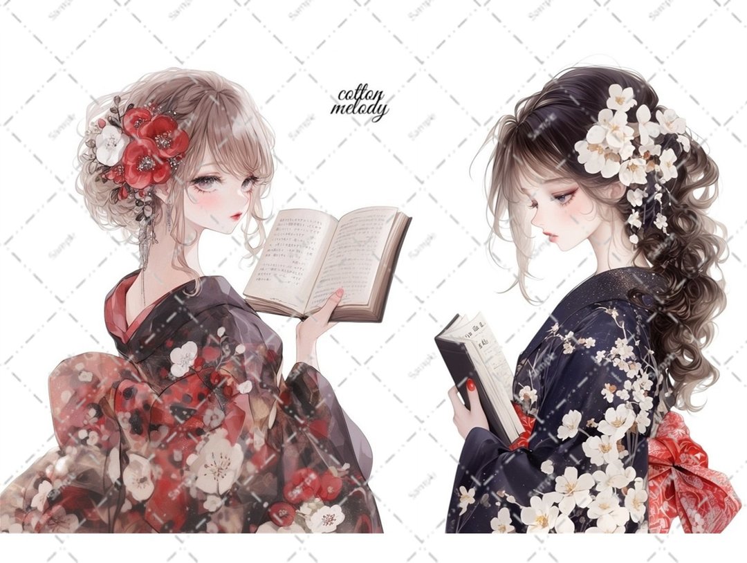 original sticker no.6315 人物贴纸 原创贴纸 人物贴纸 女孩贴纸 原创人物贴纸 - 贴纸 - 纸 