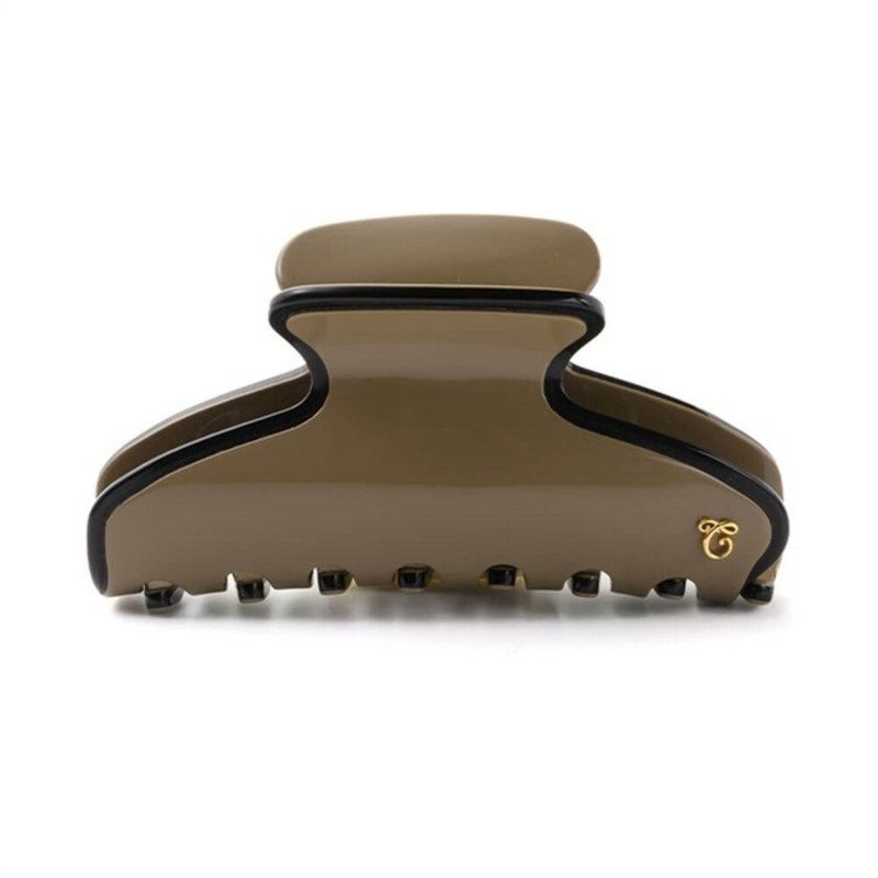 Complex Biz 典雅高贵 鲨鱼夹 抓夹 咖啡色 黑边 - 发饰 - 其他材质 