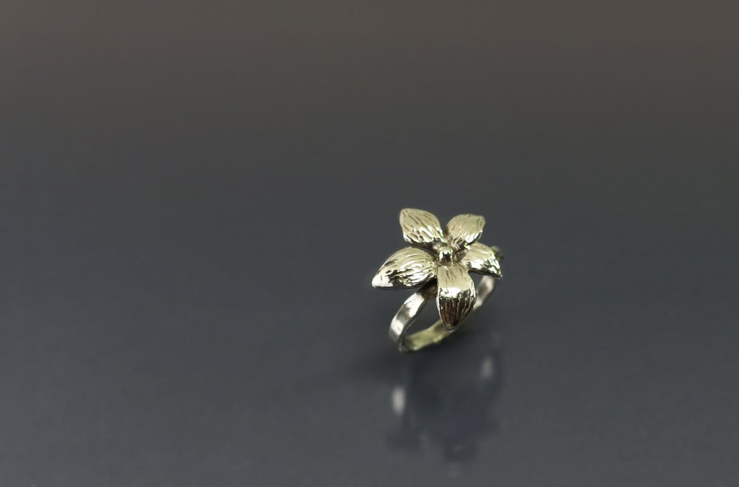 花系列-花瓣设计925银戒 - 戒指 - 纯银 粉红色