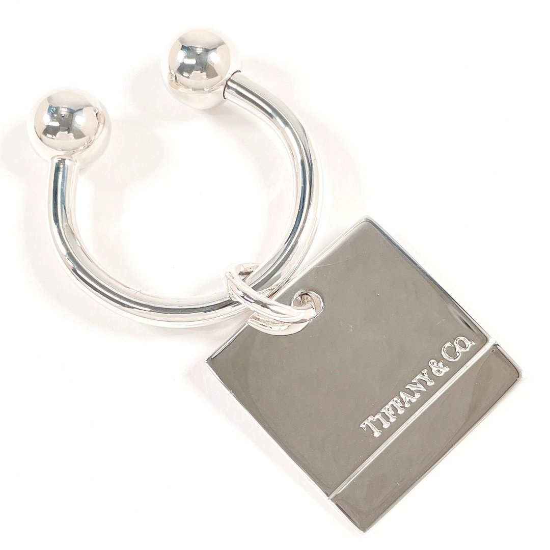 【日本直送．二手美品】蒂芙尼 TIFFANY&Co. 钥匙圈 方形坠饰 925银．全新抛光处理 - 钥匙链/钥匙包 - 纯银 银色