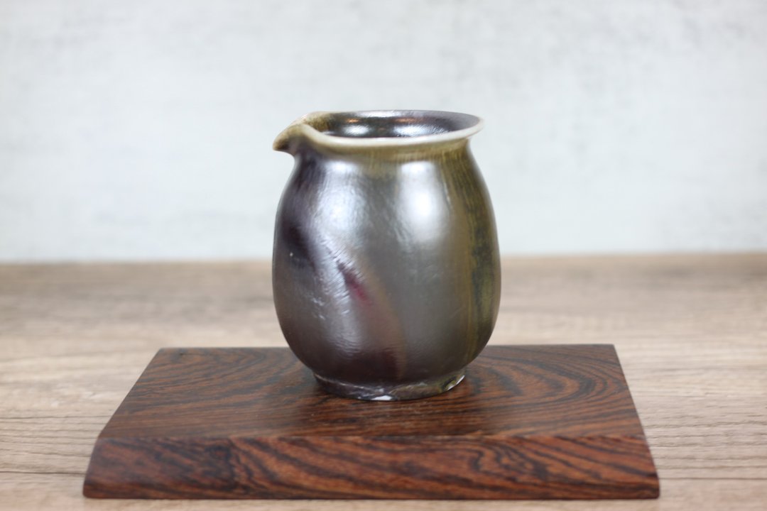 【沐春生活】天然落灰 柴烧茶海 公道杯 名家叶敏祥手作 320ml - 茶具/茶杯 - 瓷 