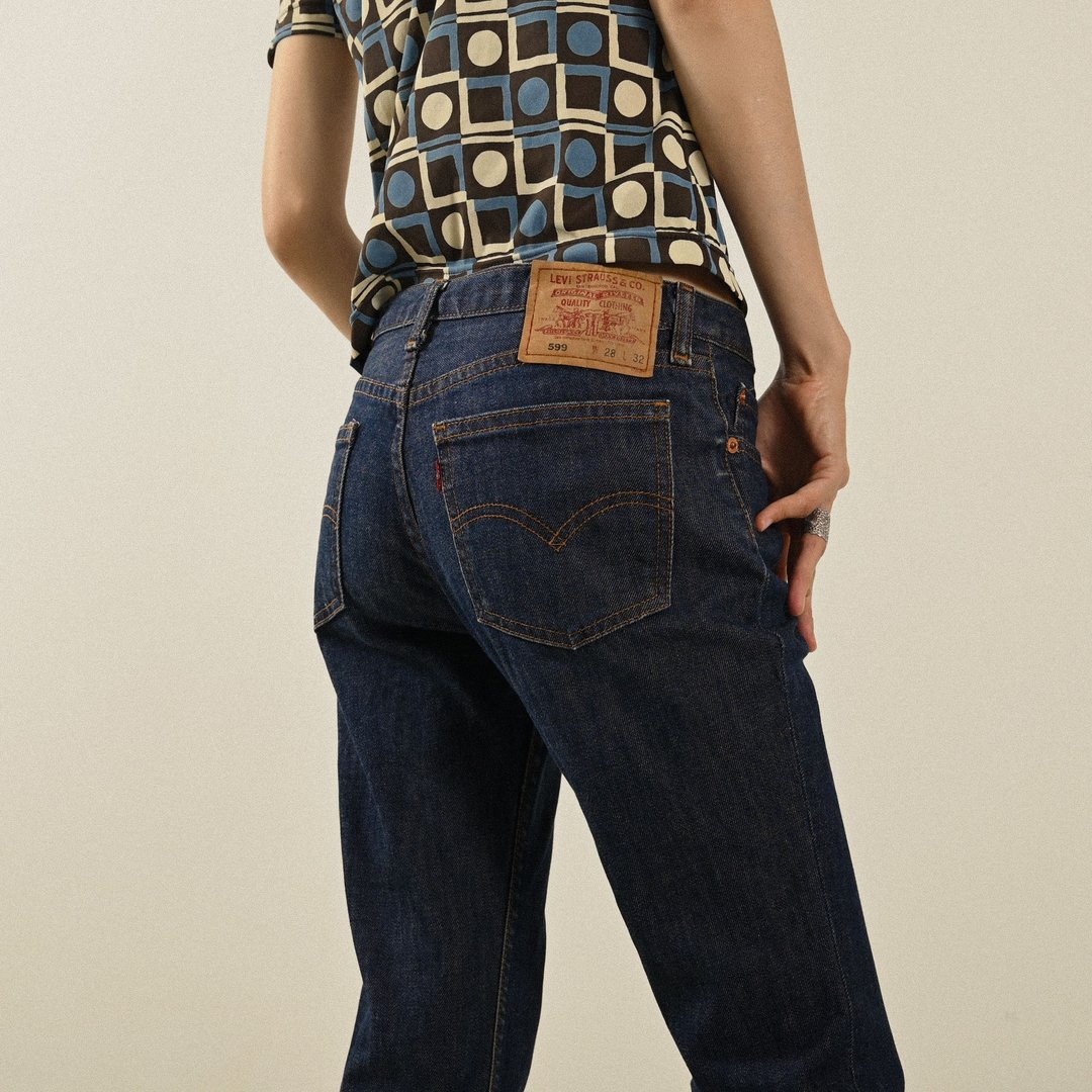 【NaSuBi Vintage】Levi's低腰牛仔古着长裤 - 女装长裤 - 棉 蓝色
