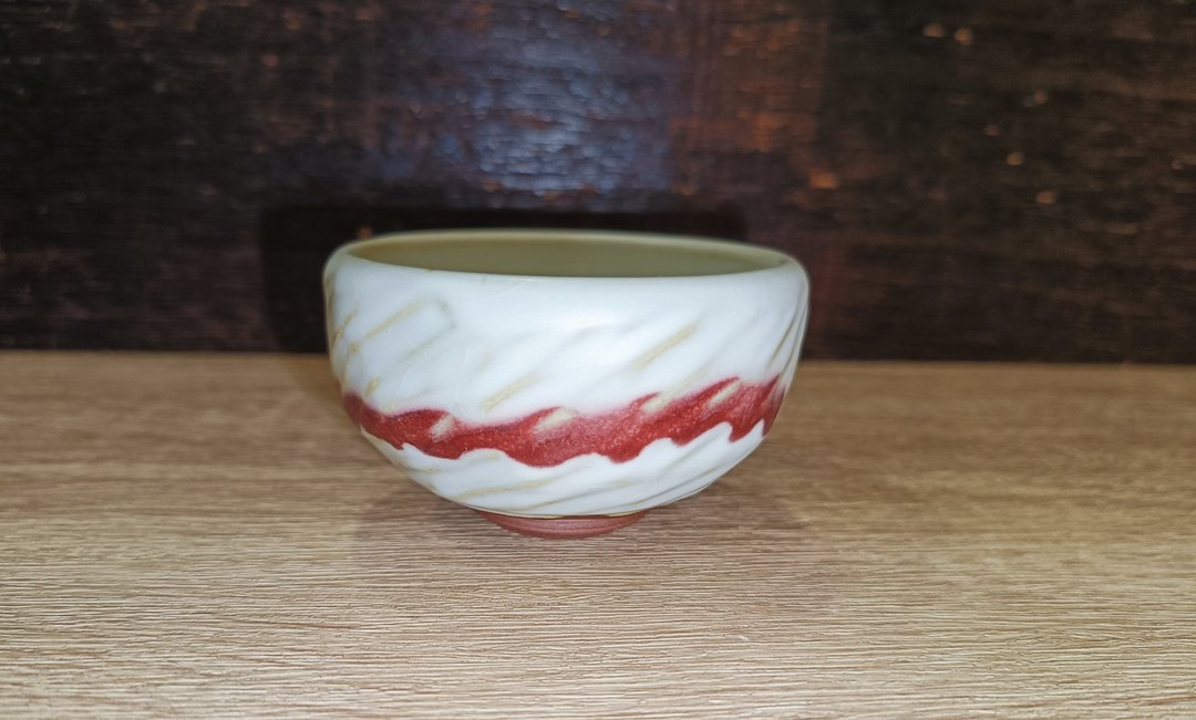 汝白釉手作刀削茶杯-莺歌陶艺家李玟睿 - 茶具/茶杯 - 陶 