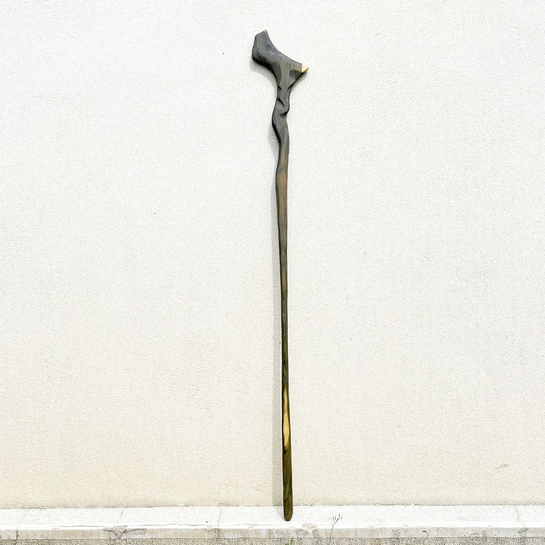 我制杖　法杖　帕斯卡尔　绿檀制 魔杖　魔法长杖 Magic staff - 摆饰 - 木头 绿色