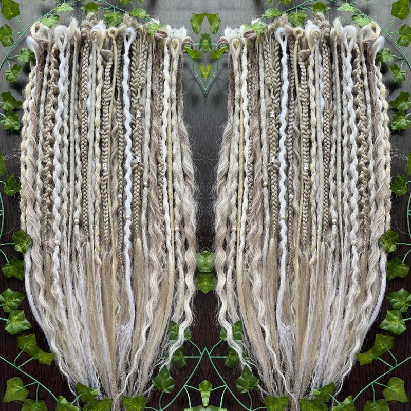 钩针卷曲恐惧轻量卷发恐惧 - 发饰 - 其他人造纤维 银色