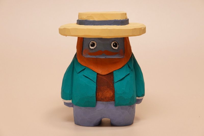 范努布尼布 - 玩偶/公仔 - 木头 绿色