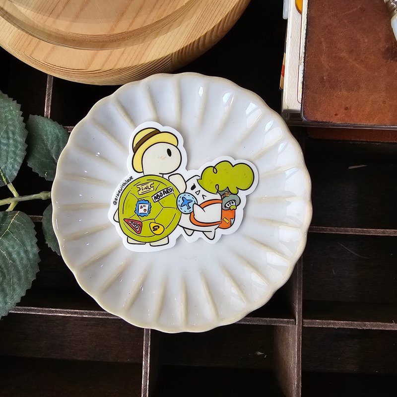 旅行伙伴乙烯基贴纸 - 贴纸 - 其他材质 多色