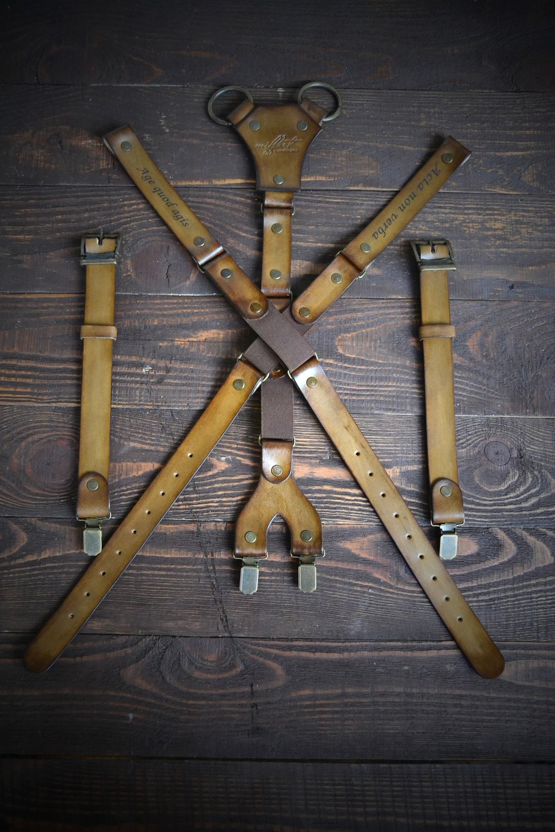 Mens Suspenders, leather suspenders, personalized giftss, Handmade Suspender, We - 皮带/腰带 - 真皮 