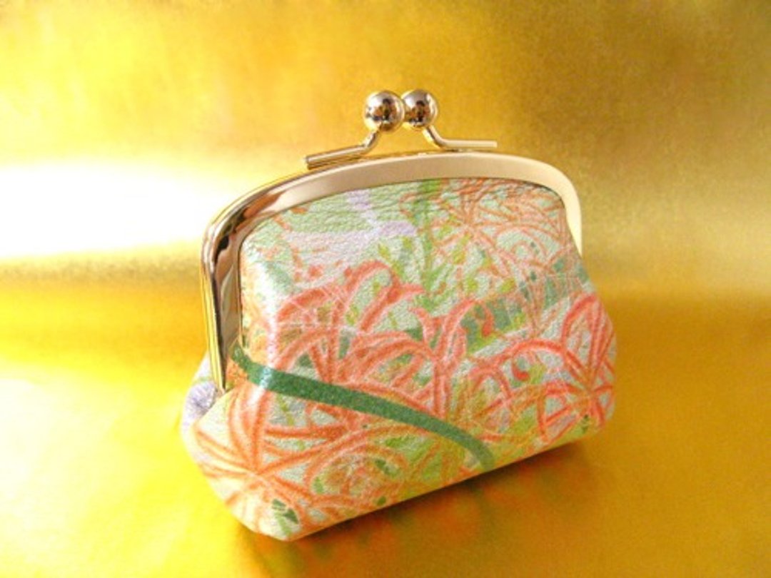 Coin purse for spider lilies - 零钱包 - 真皮 绿色