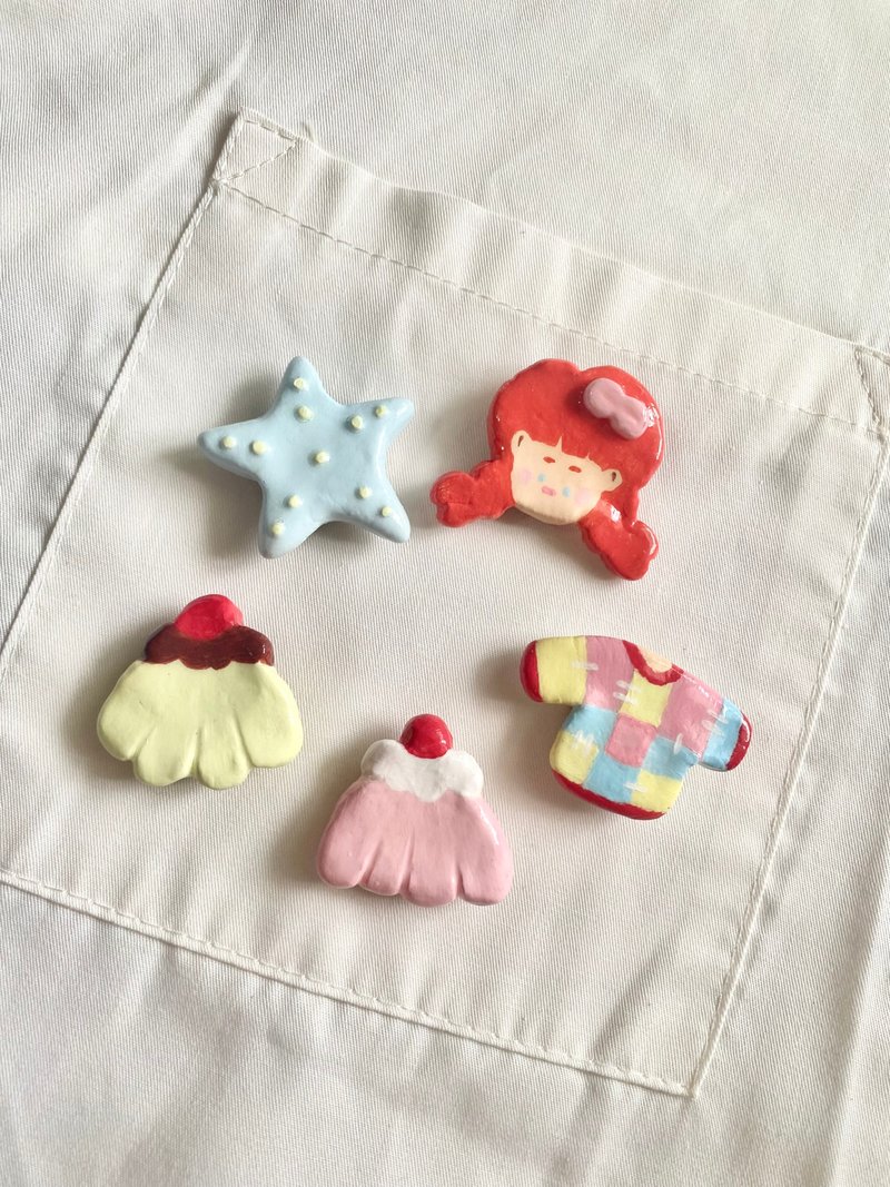 扣盖*可爱的链接* - 女装衬衫 - 贵金属 粉红色