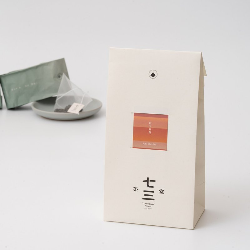 七三茶堂 立体茶包丨红玉红茶 24入–生活袋 - 茶 - 纸 白色