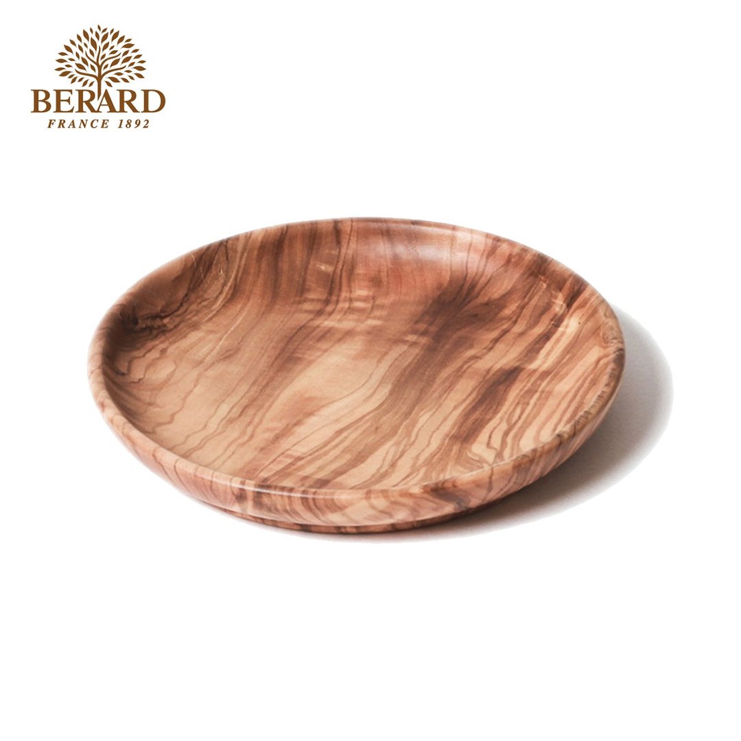 法国 Berard 毕昂原木食具 手工橄榄木餐碟/盘 14cm - 盘子/餐盘/盘架 - 木头 咖啡色