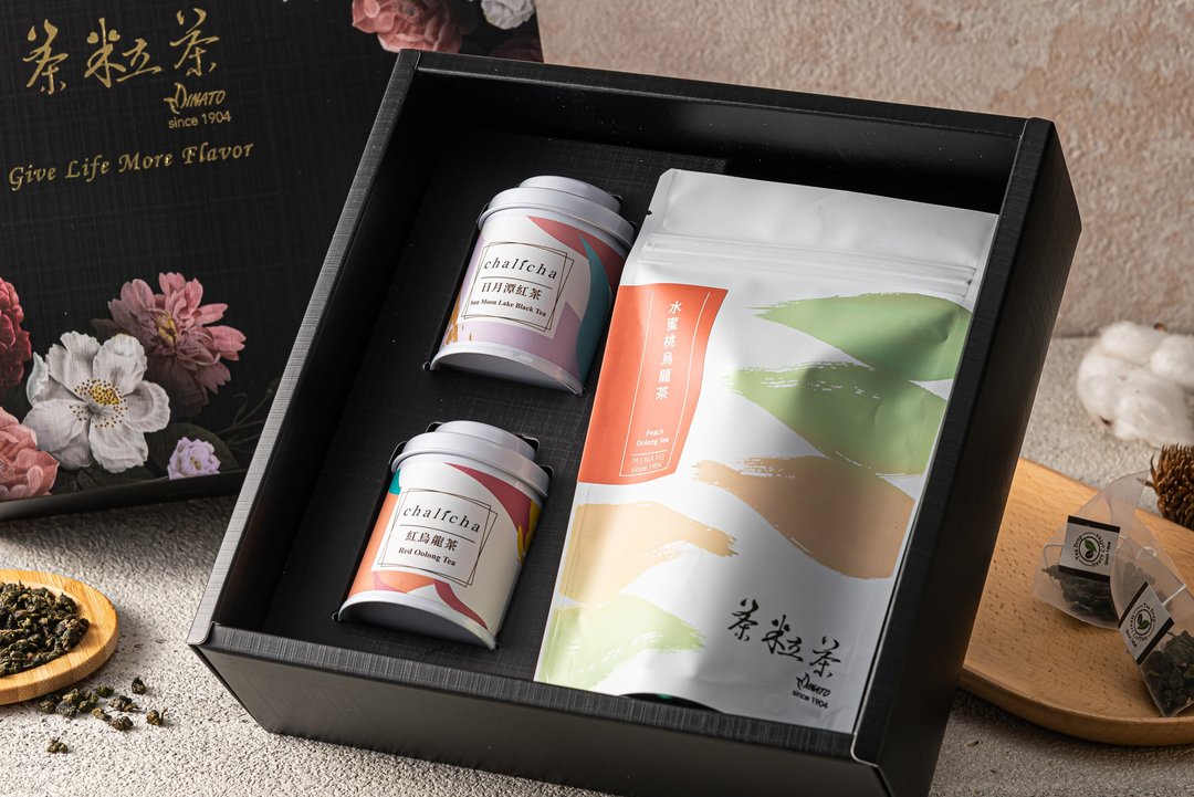 【茶粒茶】浅尝雅致礼盒 (原片茶+三角茶包) - 茶 - 新鲜食材 橘色