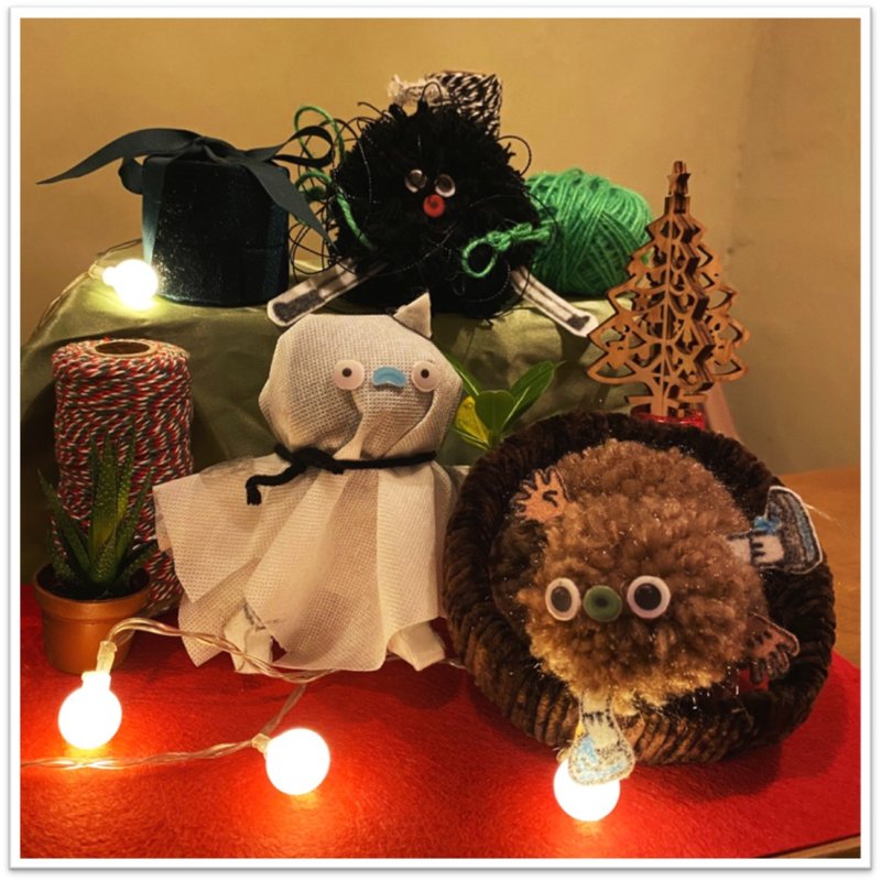 ZIMA专场 |  手作 Zinies专属吊饰 | Self-made Zinies Keychain - 编织/羊毛毡/布艺 - 棉．麻 