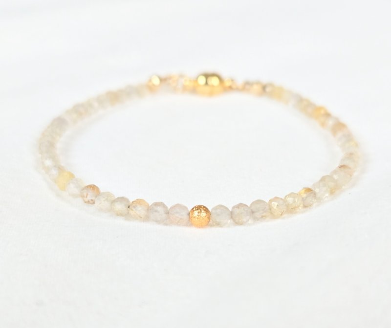 [日本制造]金石英手链 - 磁扣 / 防过敏 - 手链/手环 - 宝石 金色