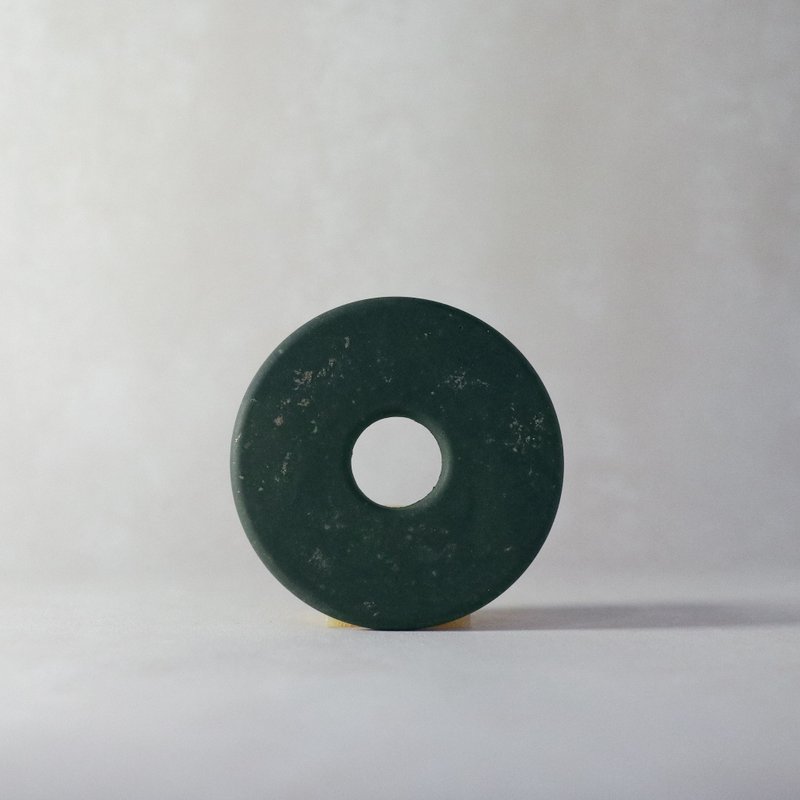 台湾再生石材系列/杯垫-绿石玉璧 - 杯垫 - 环保材料 绿色