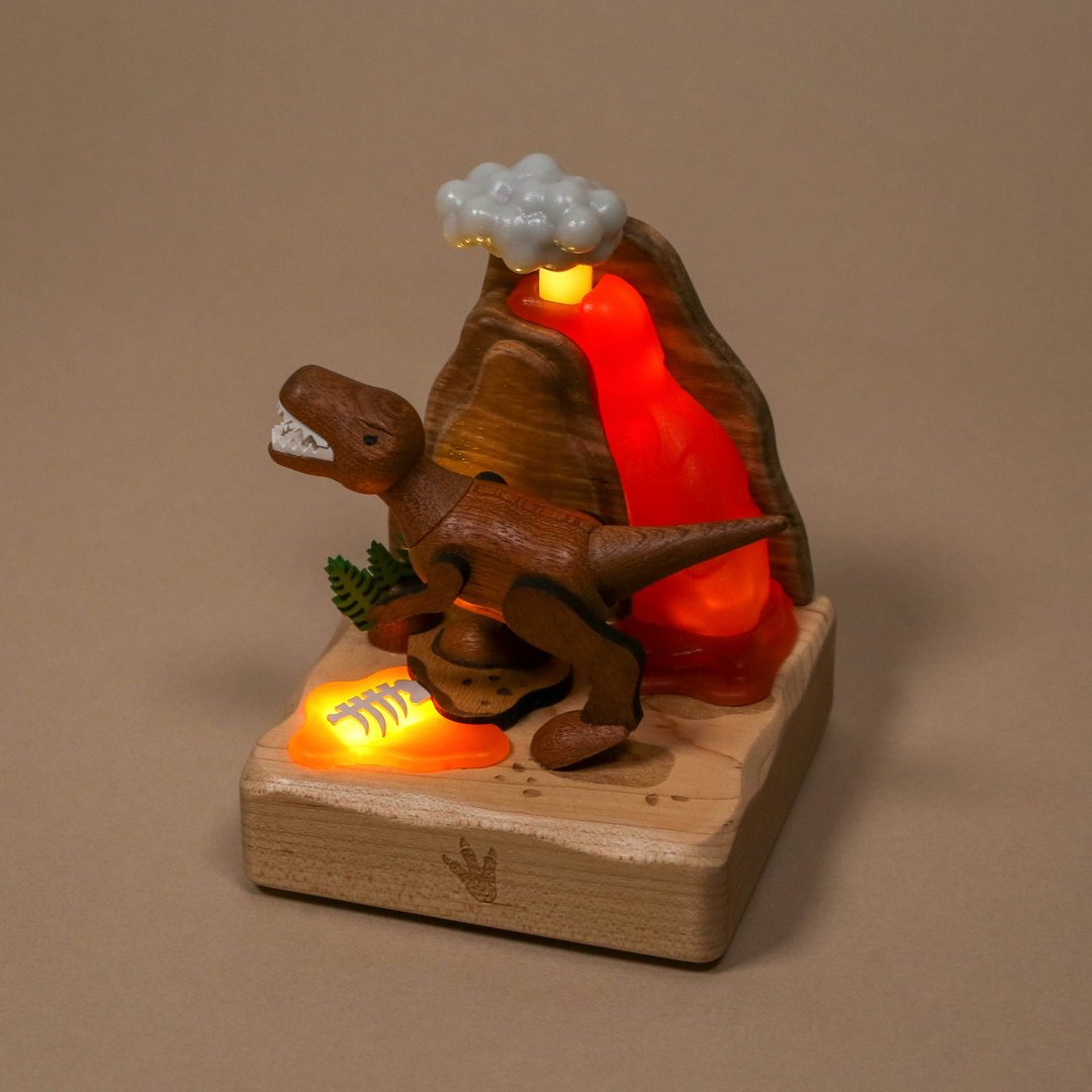 【暴龙火山】静态家居灯 夜灯 LED灯 | Wooderful life - 灯具/灯饰 - 木头 多色
