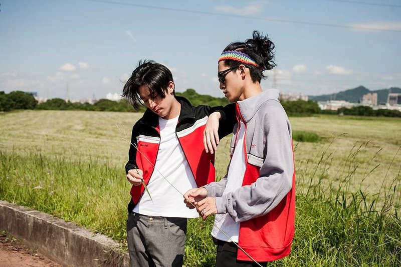 Vintage adidas 美式运动外套 - 男装外套 - 棉．麻 红色