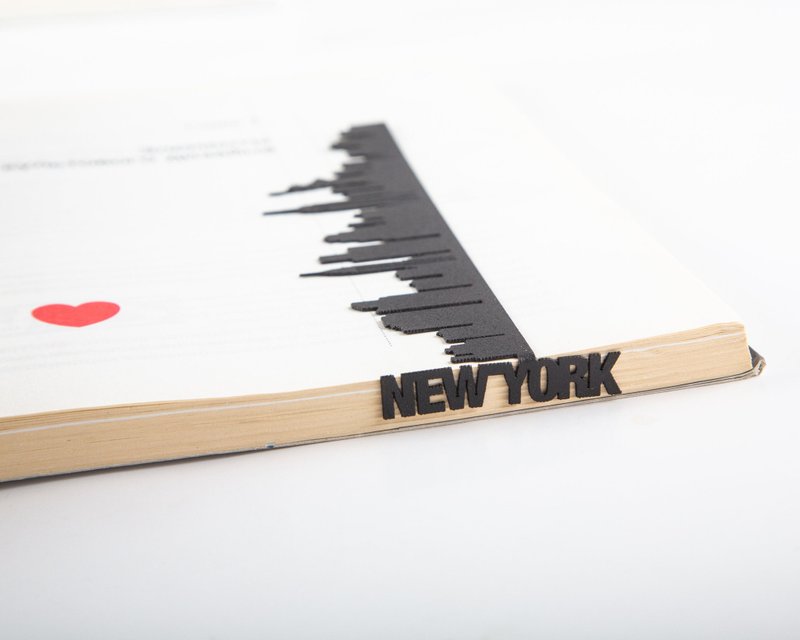 金属书签 纽约天际线 // NY爱恋 // 全球包邮 - 书签 - 其他材质 黑色