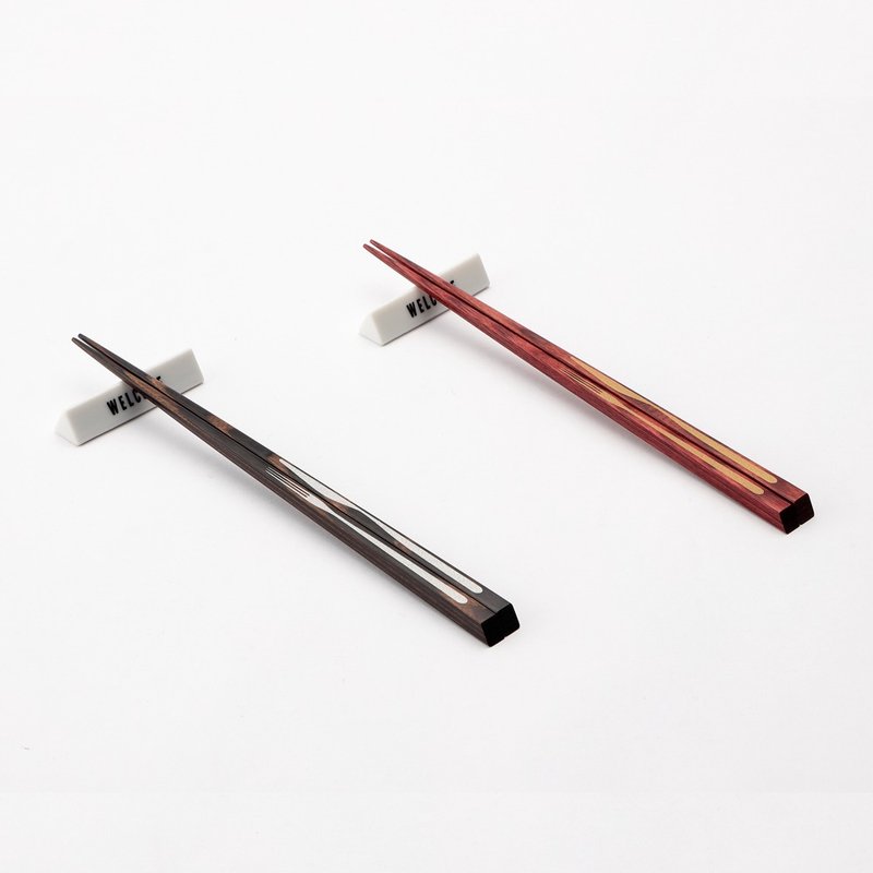 Knife and Fork Chopstick and Rest / Set of 2 - 筷子/筷架 - 木头 