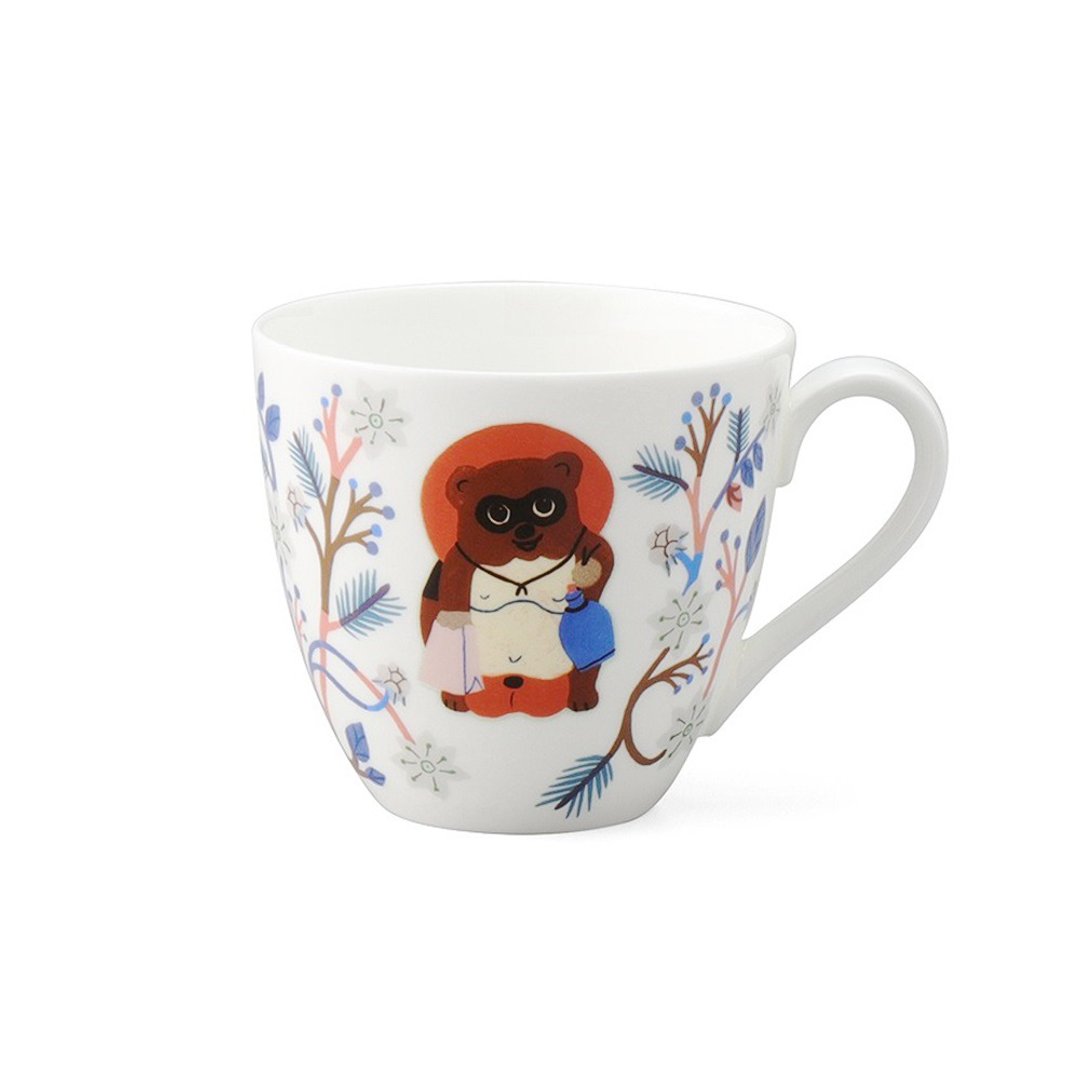 Monika Forsberg设计师联名 好运骨瓷马克杯330cc (狸猫) - 其他杯子 - 瓷 白色