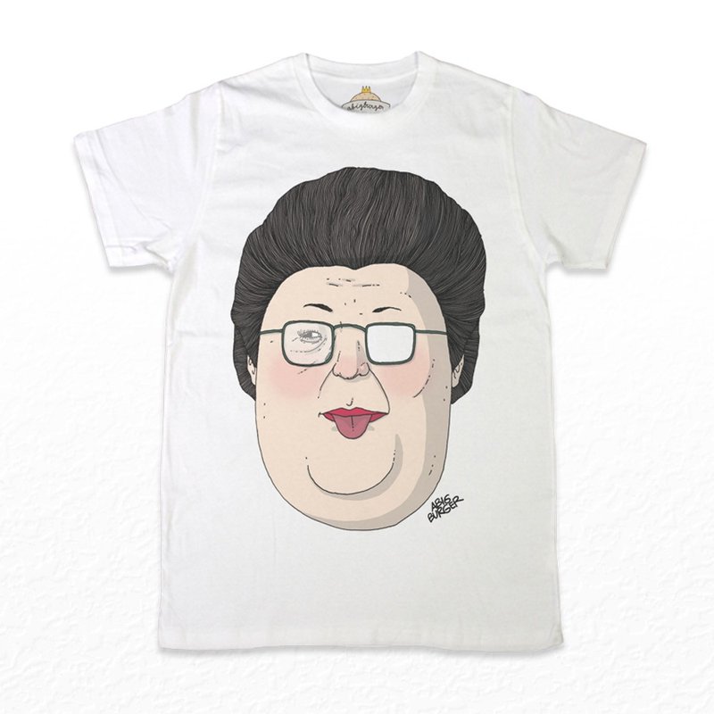 MAMA - 女装 T 恤 - 棉．麻 白色