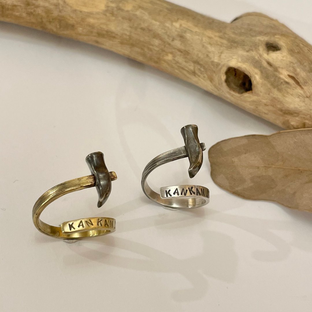 Hammer of the Gemstone Dig - 戒指 - 纯银 银色