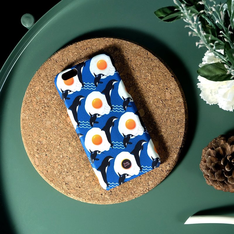 iPhone Case Cover 7 8 plus 10 11 Pro Max X XR i8 + ix S10 Note 10 P30 Egg Whale - 手机壳/手机套 - 塑料 蓝色