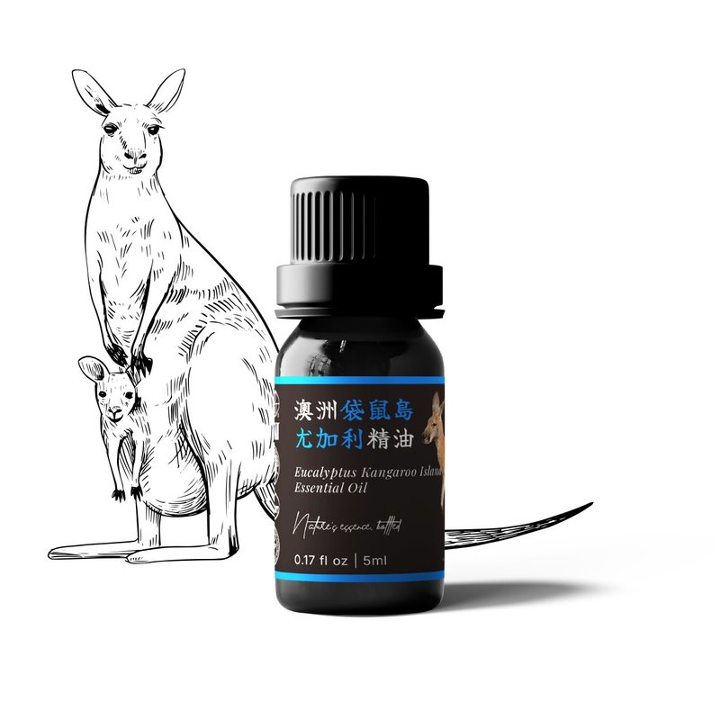 【卡佛香】澳洲袋鼠岛尤加利精油 - 香薰/精油/线香 - 玻璃 黑色