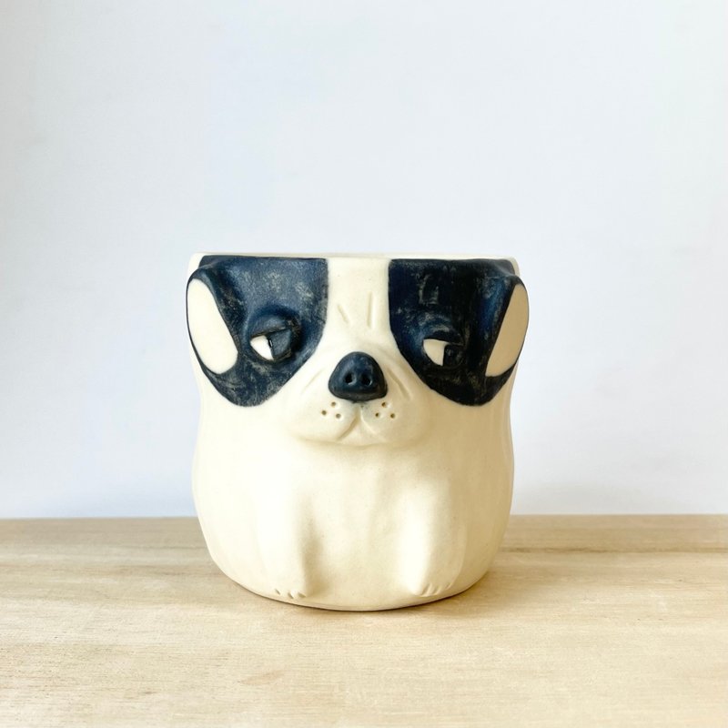 法国老虎犬杯 2 - 其他杯子 - 陶 白色