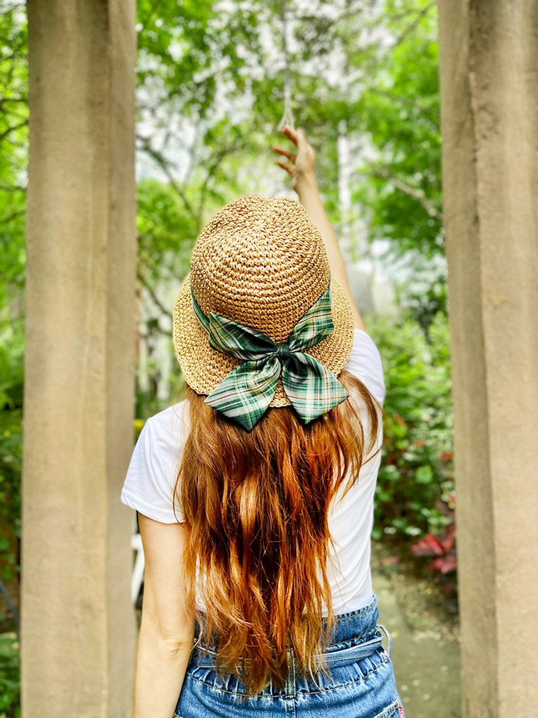 Unni绿野仙踪渔夫草帽-编织帽 帽子 登山帽 草帽 防晒 straw hat - 帽子 - 植物．花 绿色