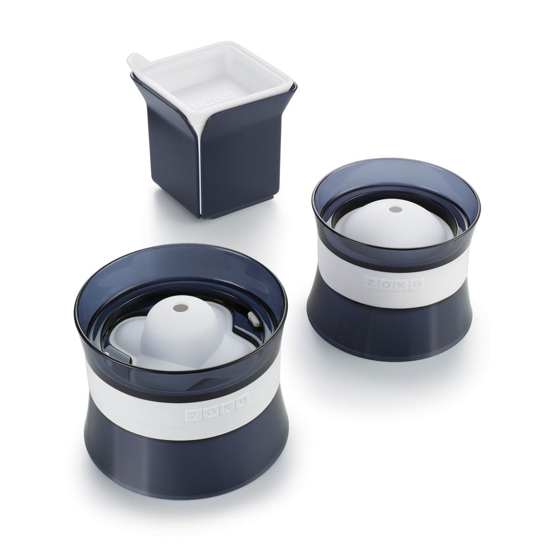ZOKU Mixology 硅胶调酒用冰模 3件装 - 厨房用具 - 硅胶 蓝色