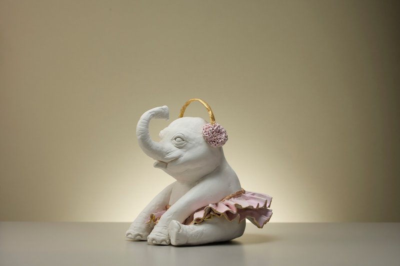 穿着芭蕾舞裙的小象 | 可接受定制 - 摆饰 - 其他材质 