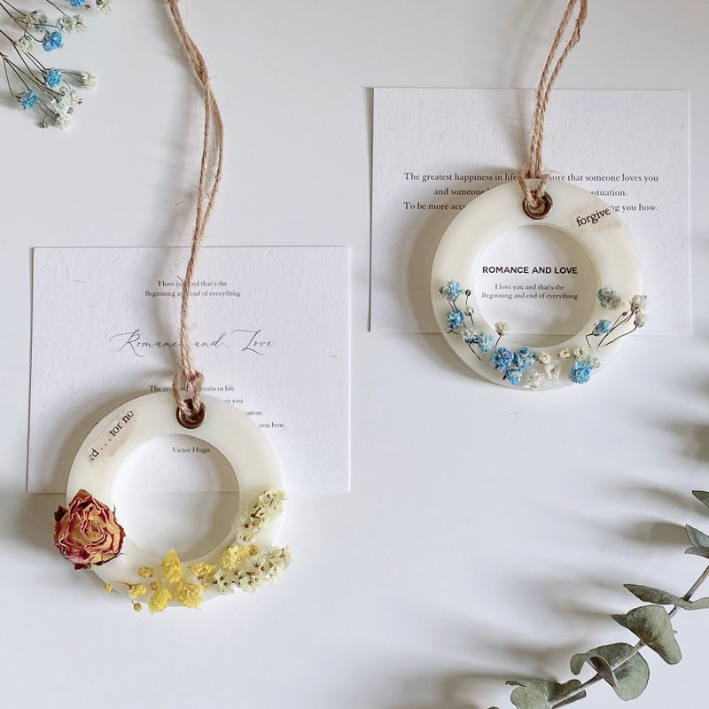 【香砖】花环香砖 香氛蜡片 伴娘礼/婚礼小物/质感小物 - 香薰/精油/线香 - 蜡 