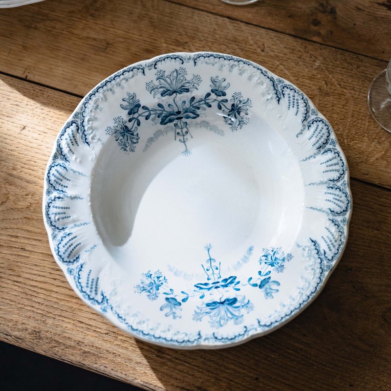 露草篮汤皿 直径25cm - 盘子/餐盘/盘架 - 陶 