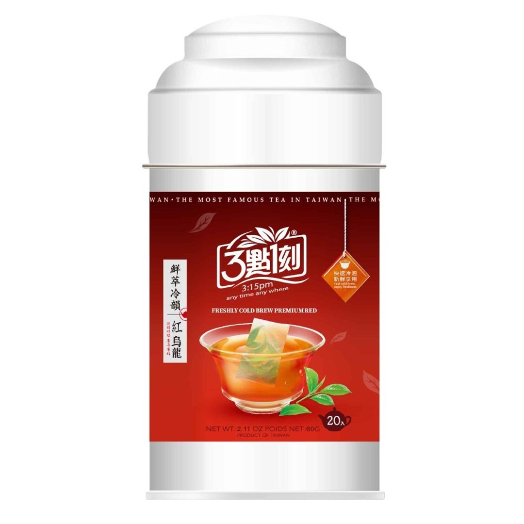 【3点1刻】鲜萃冷韵红乌龙 (3g x 20入/罐) - 茶 - 其他材质 咖啡色