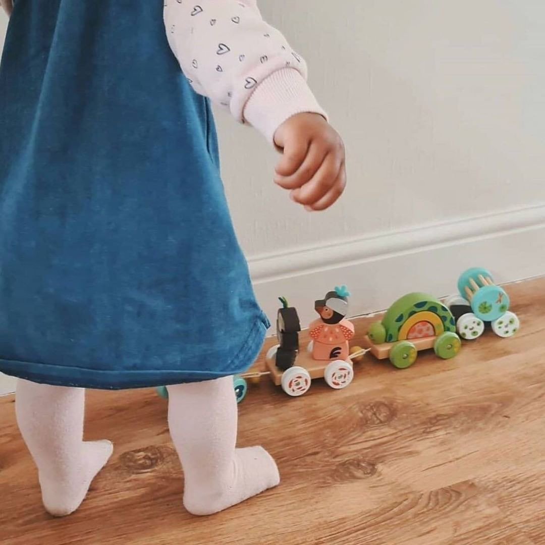 法国 Moulin Roty 丛林冒险木制拉车 - 玩具/玩偶 - 木头 多色