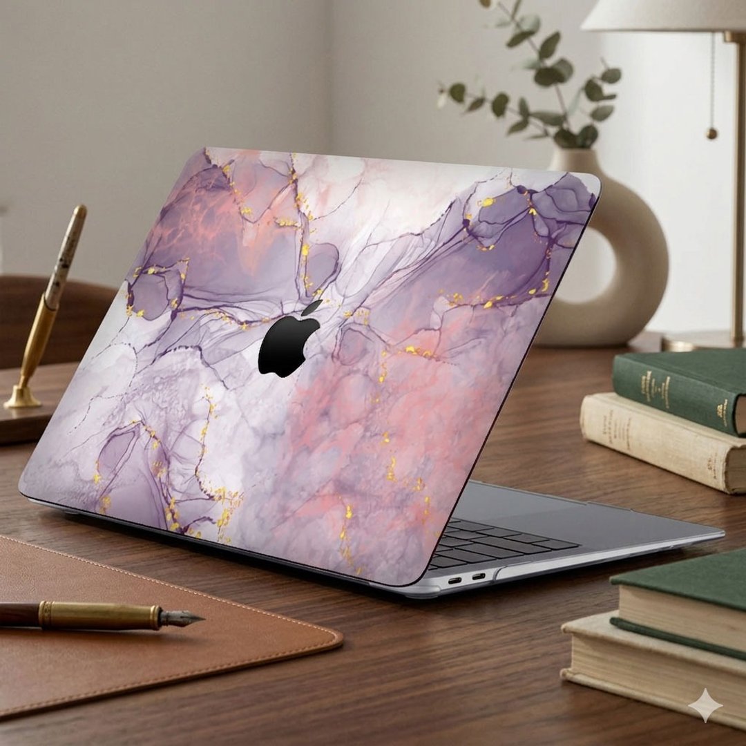 仿紫色大理石 MacBook 超轻薄防刮保护壳 PS030 - 平板/电脑保护壳 - 塑料 紫色