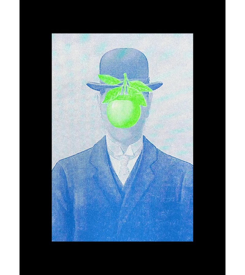 【 RISO名画 】伟大的战争—明信片 - 卡片/明信片 - 纸 绿色