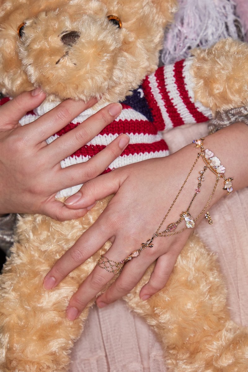 不眠派对T字手链 - 手链/手环 - 粘土 粉红色