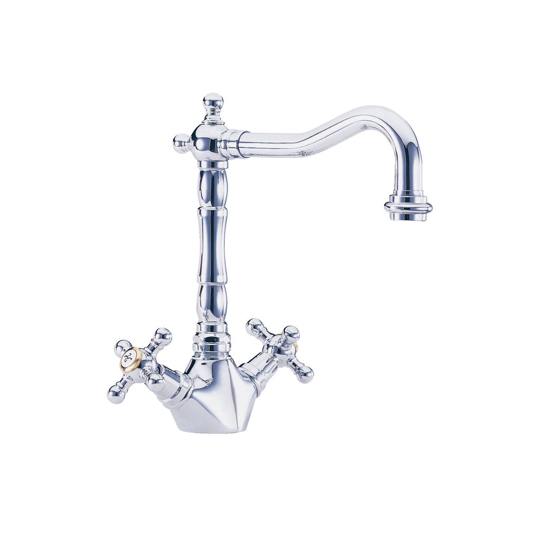 【MULTI百工居室】MIT制造严选 MTK15CC 古典欧风铬色台面龙头 - 卫浴用品 - 铜/黄铜 