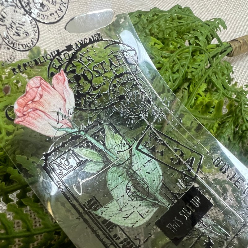169_贴吉_奇幻洋桔梗 - 纸胶带 - 塑料 多色