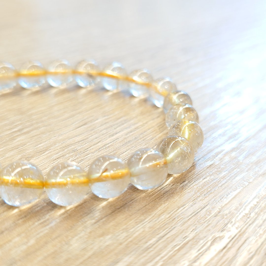 水晶手串 - 黄水晶 (Citrine) - 手链/手环 - 水晶 黄色