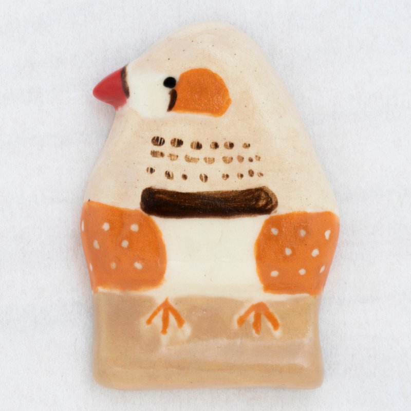 斑马雀筷子架小鹿男 - 筷子/筷架 - 陶 