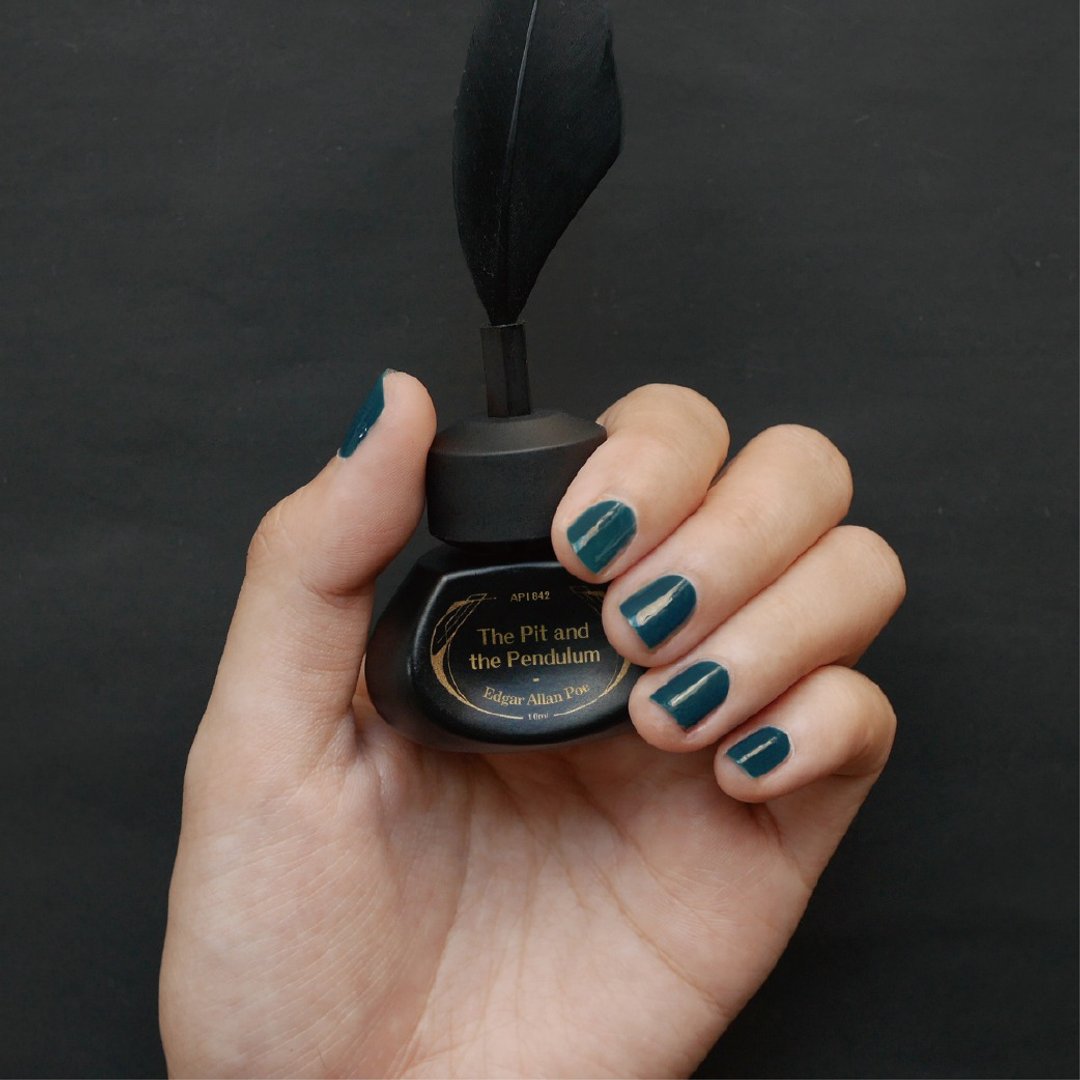 AP1842 Pitfalls and Pendulum Gel Nail - 指甲油/指甲贴 - 其他材质 蓝色